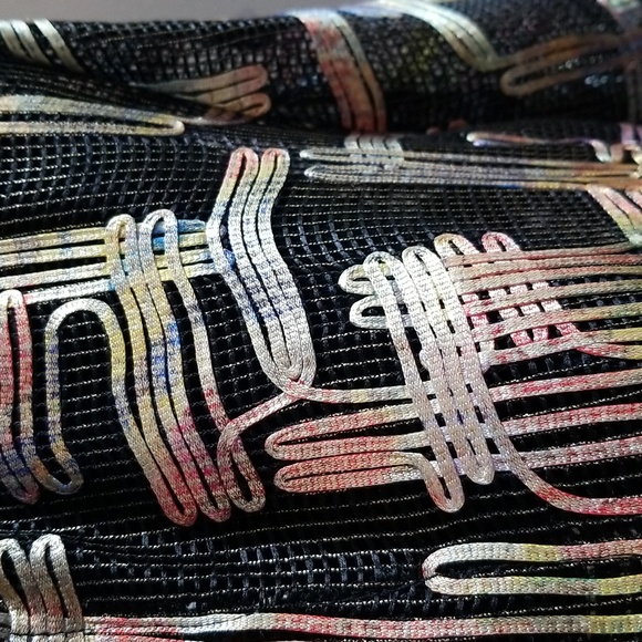 BEREK Vintage 90s Gold Eclipse Open Front Jacket - Picture 2 of 9